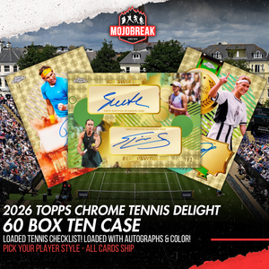 2026 Topps Chrome Tennis Delight 60 Box Ten Case Pick Your Player #1 (Listing 1 of 2)