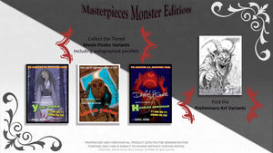 2024 Upper Deck SkyBox Masterpieces Monster Edition Hobby 3 Box Random Letter #1