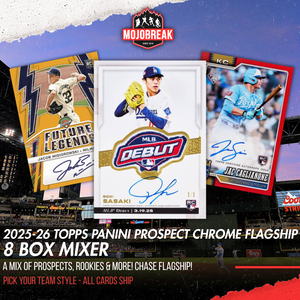 2025-26 Panini Topps Prospect Chrome Flagship Baseball Hobby 8 Box Mixer Pick Your Team #1