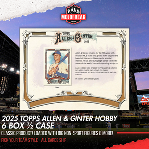 2025 Topps Allen & Ginter Hobby 6 Box Half Case Break Pick Your Team #7