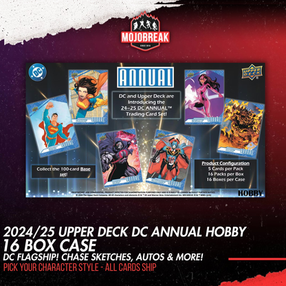 2024/25 Upper Deck DC Annual Trading Cards 16 Box Case Pick Your Character #1 (Listing 2 of 2)