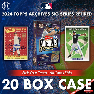 2024 Topps Archives Signature Series Retired MLB 20 Box Case Pick Your Team #1