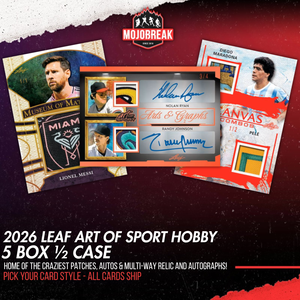 2026 Leaf Art of Sport Hobby 5 Box Pick Your Card #1