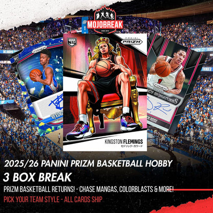2025/26 Panini Prizm Basketball Hobby 3 Box Pick Your Team #2