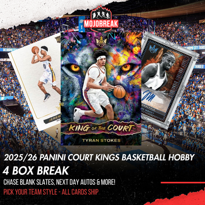 2025/26 Panini Court Kings Basketball 4 Box Pick Your Team #2