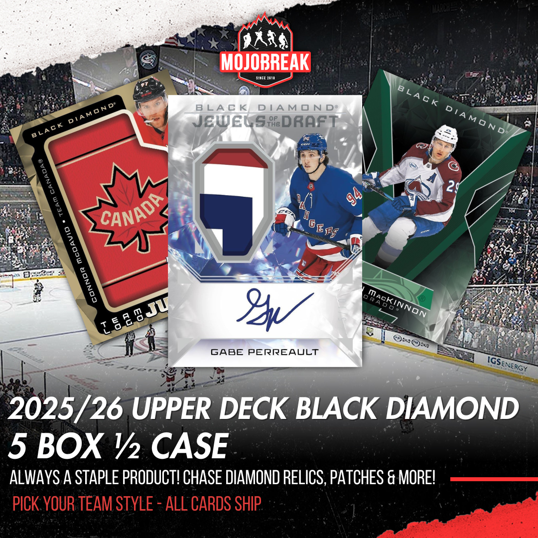 2025-26 Upper Deck Black Diamond Hockey 5 Box Half Case Pick Your Team #7