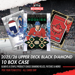 2025-26 Upper Deck Black Diamond Hockey 10 Box Case Pick Your Team #4