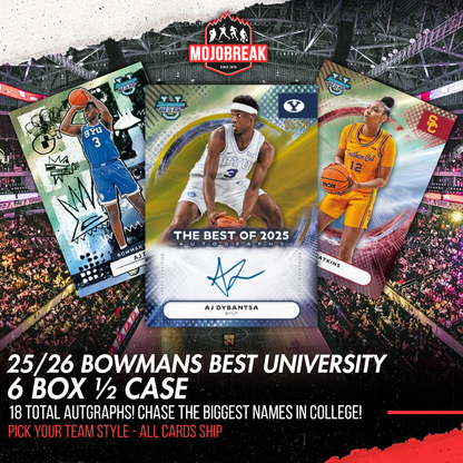 2025-26 Bowman University Best Basketball Hobby 6 Box Pick Your Team #4
