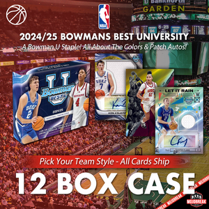 2024-25 Bowman University Best Basketball Hobby 12 Box Case Pick Your Team #9