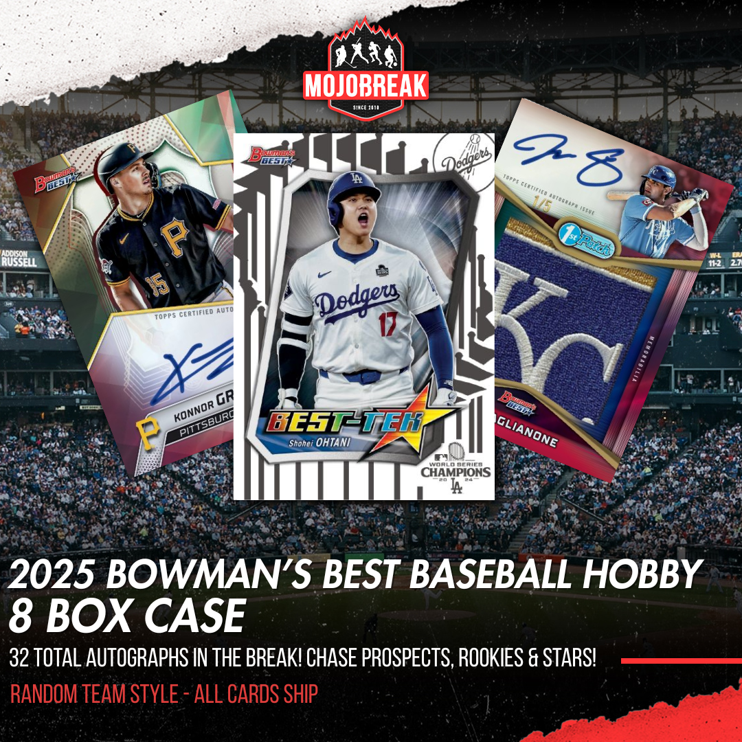 2025 Bowman's Best Baseball Hobby 8 Box Case Random Team #1