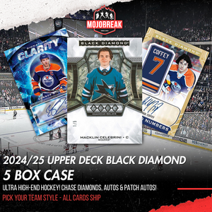 2024-25 Upper Deck Black Diamond Hockey 5 Box Case Pick Your Team #21