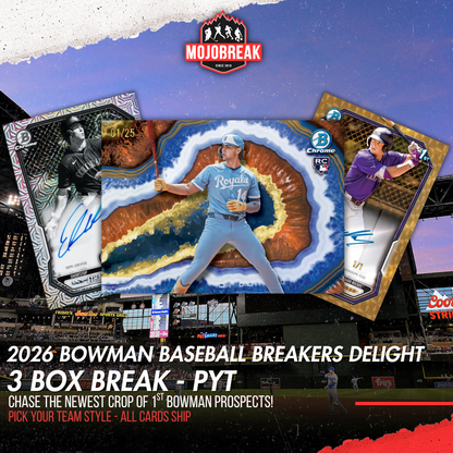 2026 Bowman Baseball Delight 3 Box Half Case Pick Your Team #3