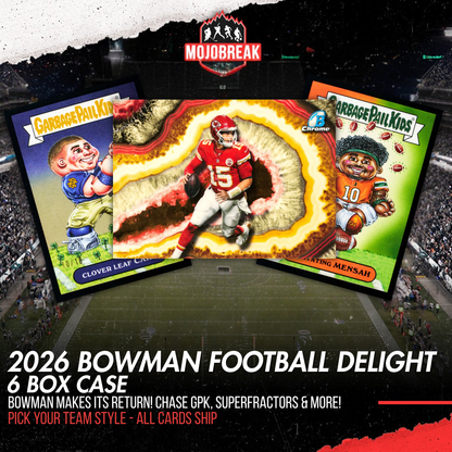 2026 Bowman Football Delight 6 Box Case Break Pick Your Team #2