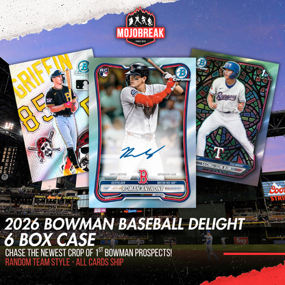 2026 Bowman Baseball Delight 6 Box Case Random Team #1