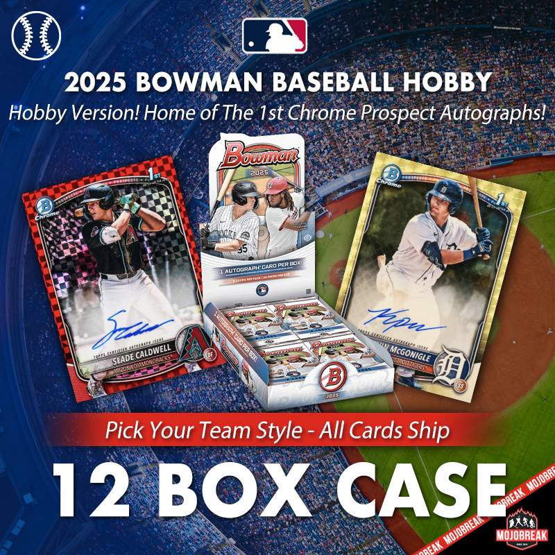 2025 Bowman Baseball Hobby 12 Box Case Pick Your Team #2