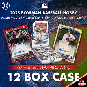 2025 Bowman Baseball Hobby 12 Box Case Pick Your Team #2