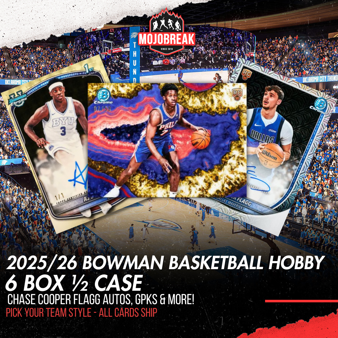 2025/26 Bowman Basketball Hobby 6 Box Half Case Pick Your Team #13