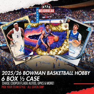 2025/26 Bowman Basketball Hobby 6 Box Half Case Pick Your Team #4