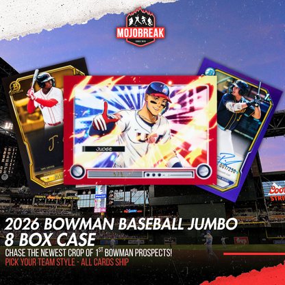 2026 Bowman Baseball Jumbo 8 Box Case Pick Your Team #1