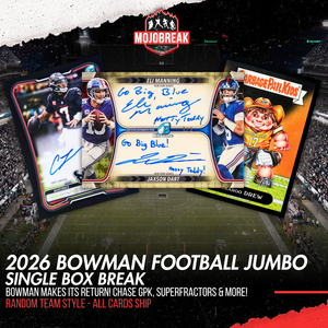 2026 Bowman Football Jumbo Single Box Break Random Team #1