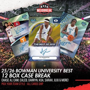 2025-26 Bowman University Best Basketball Hobby 12 Box Case Pick Your Team #2
