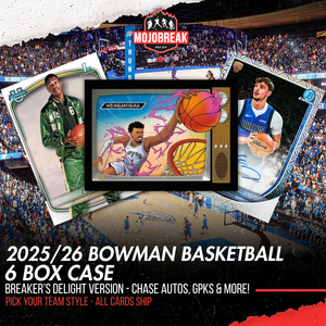 2025/26 Bowman Basketball Breaker's Delight 6 Box Case Pick Your Team #1
