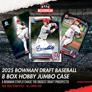 2025 Bowman Draft Baseball Hobby 8 Box Case Pick Your Team #1