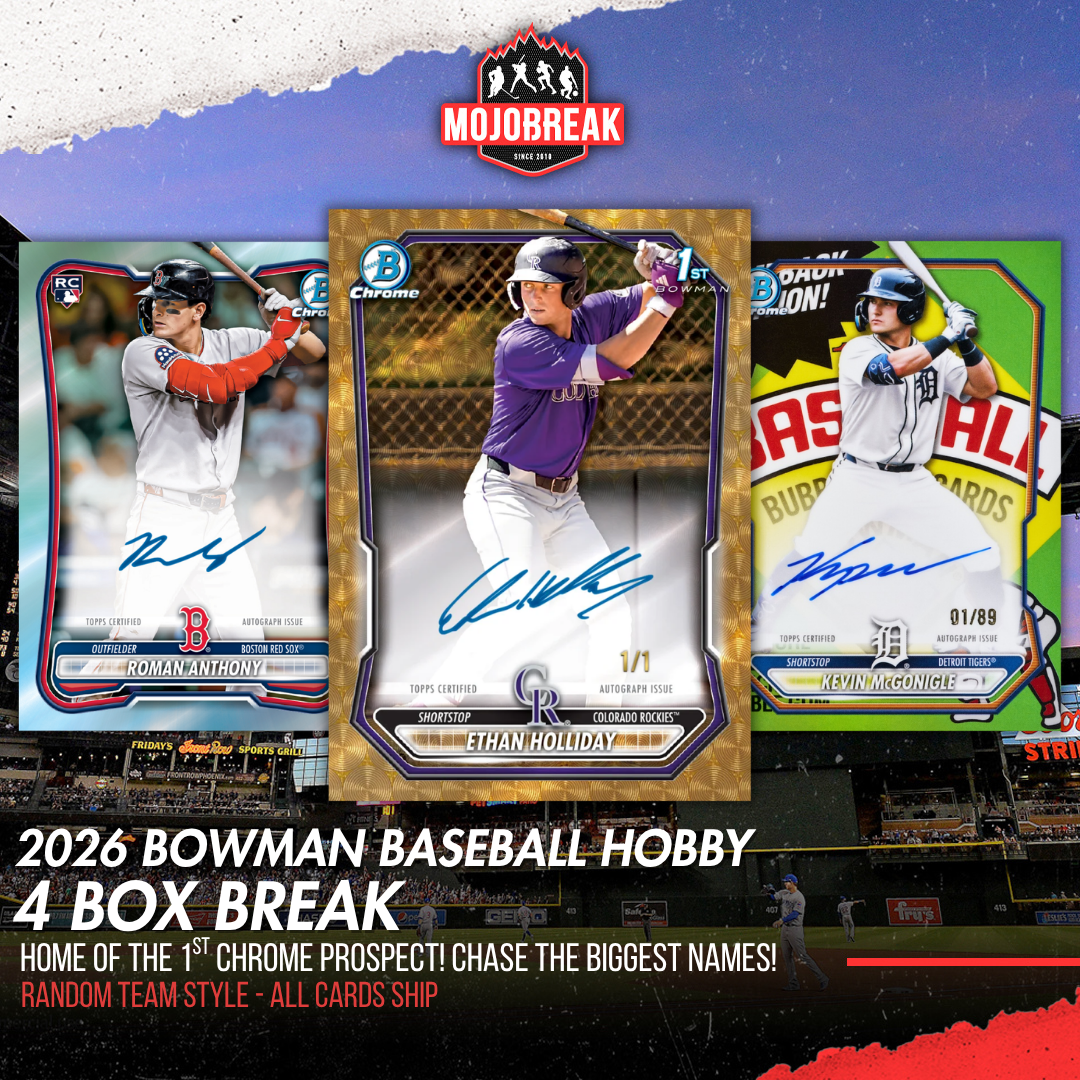 2026 Bowman Baseball Hobby 4 Box Random Team #1
