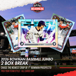 2026 Bowman Baseball Jumbo 2 Box Pick Your Team #1