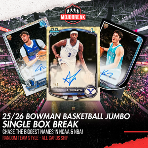 2025/26 Bowman Basketball Jumbo Single Box Random Team #1