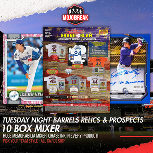 Tuesday Night Barrels Relics & Prospects 10 Box Mixer Pick Your Team #1