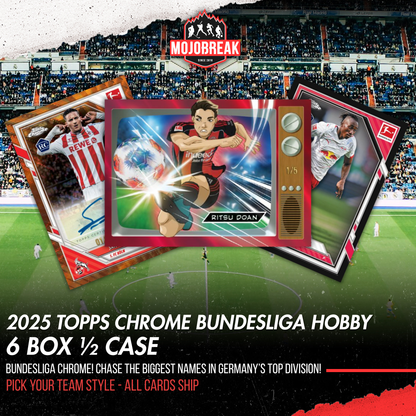 2025/26 Topps Chrome Bundesliga Soccer Hobby 6 Box Pick Your Team #1