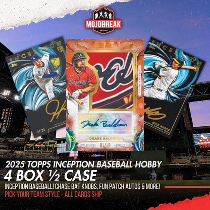 2025 Topps Inception Baseball Hobby 4 Box Half Case Pick Your Team #2