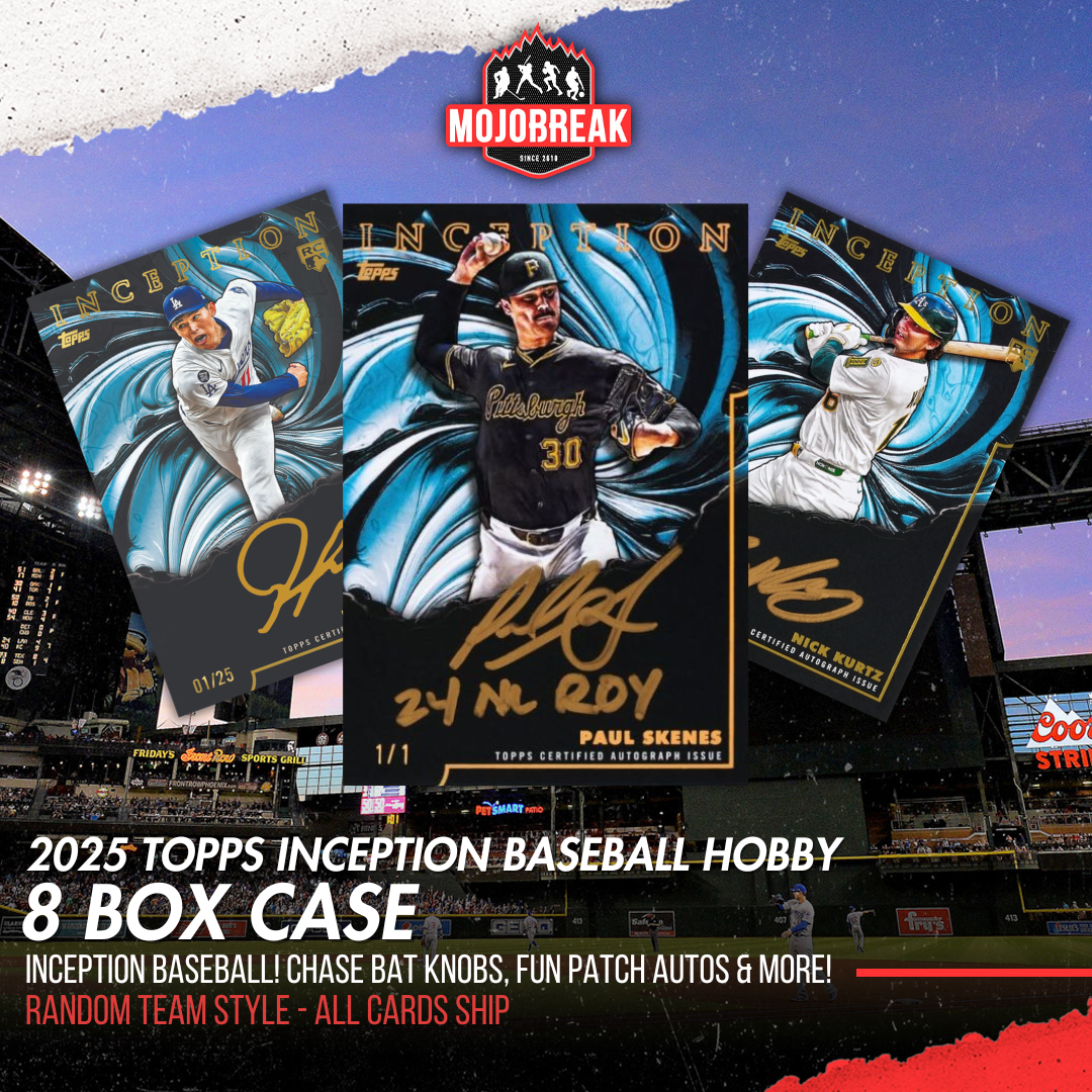 2025 Topps Inception Baseball Hobby 8 Box Case Random Team #1