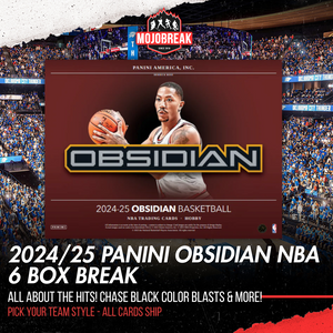2024-25 Panini Obsidian NBA Hobby 6 Box Pick Your Team #4