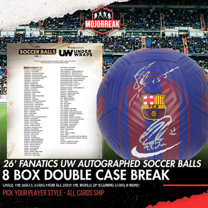 2026 Fanatics UW Autographed Soccer Balls 8 Box Double Case Pick Your Player #3
