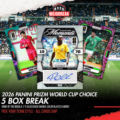 2026 Panini Prizm FIFA World Cup Soccer Choice 5 Box Break Pick Your Team #1