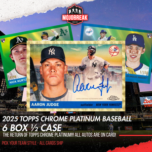 2025 Topps Chrome Platinum Baseball Hobby 6 Box Half Case Pick Your Team #1