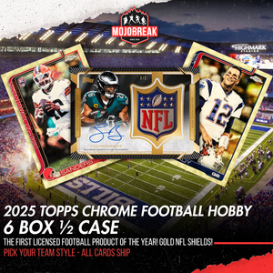 2025 Topps Chrome Football Hobby 6 Box Pick Your Team #1