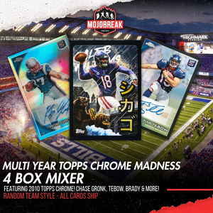 Multi Year Topps Chrome Football Hobby Madness 4 Box Mixer Random Team #1