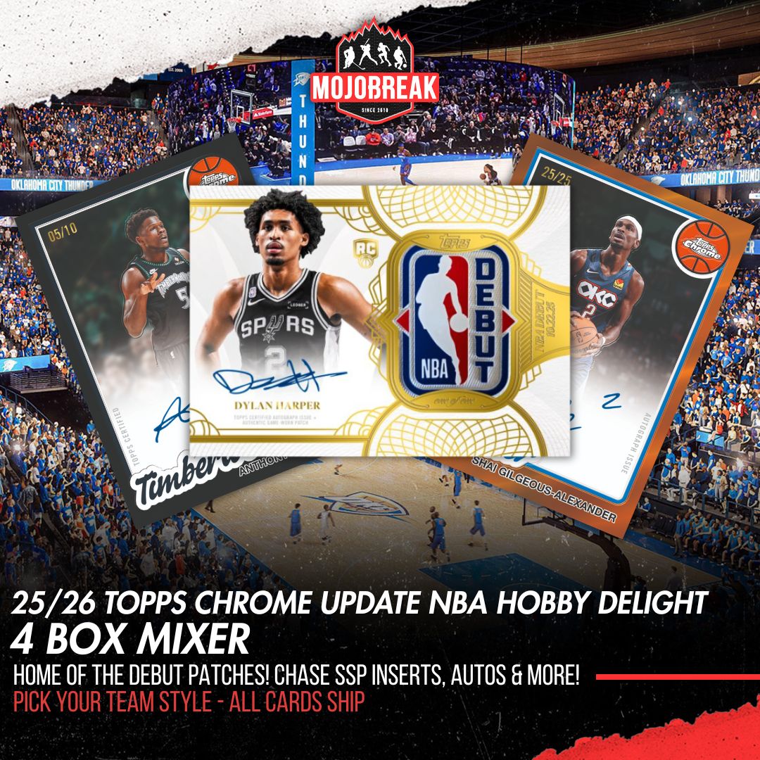 2025/26 Topps Chrome Update Series Basketball Hobby Delight 4 Box Mixer Pick Your Team #3