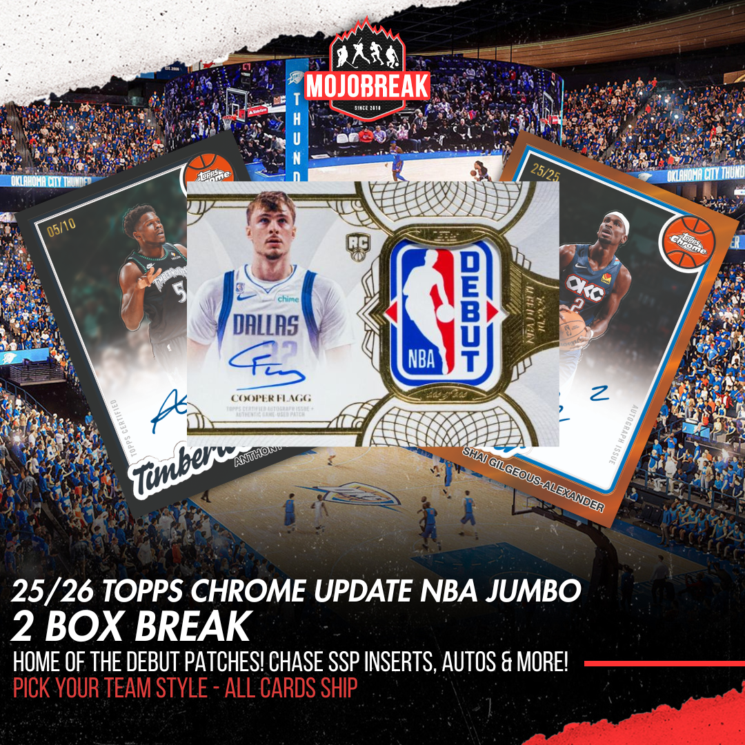 2025/26 Topps Chrome Update Series Basketball Jumbo 2 Box Break Pick Your Team #1