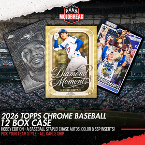 2026 Topps Chrome Baseball Hobby 12 Box Case Pick Your Team #1