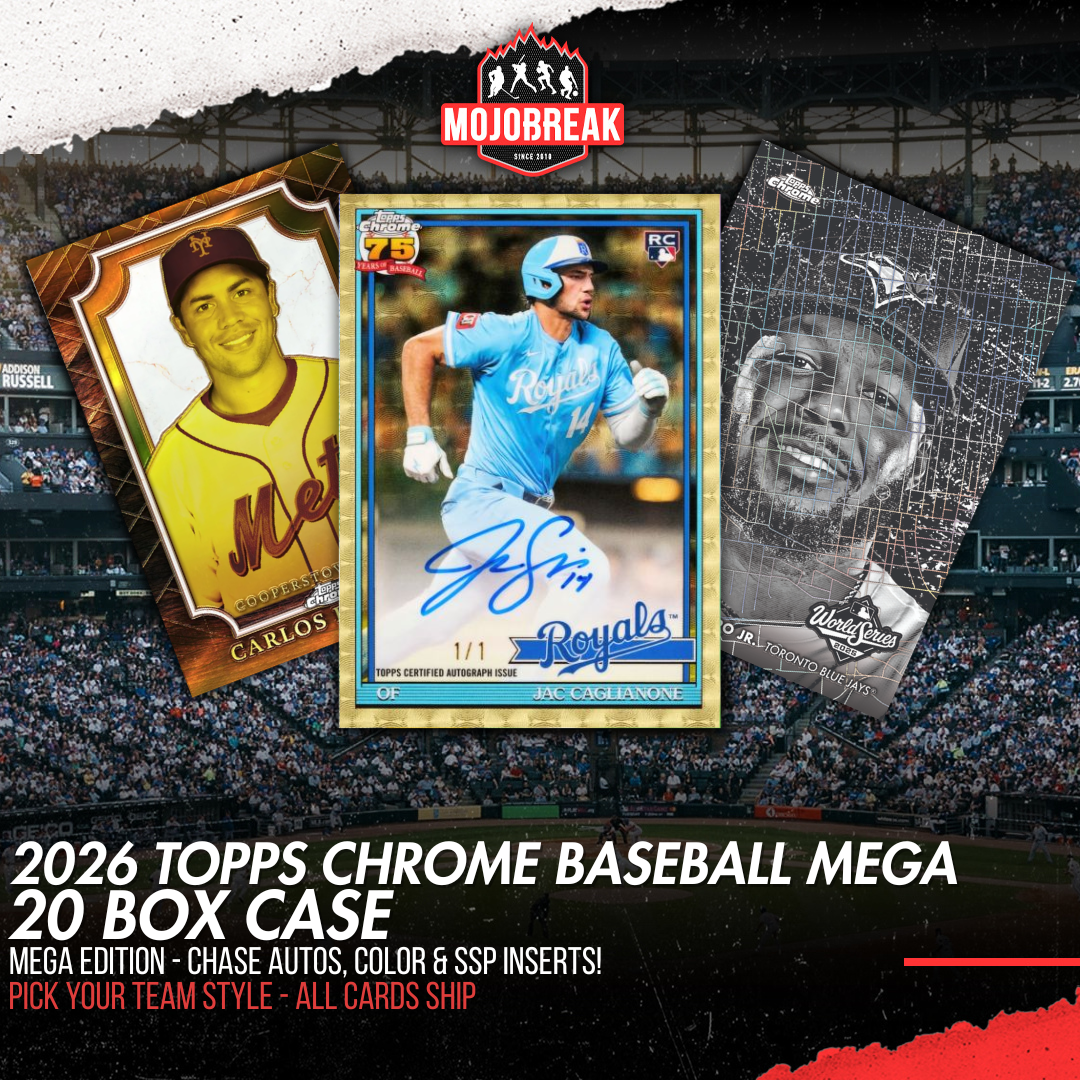 2026 Topps Chrome Baseball Mega 20 Box Case Pick Your Team #5
