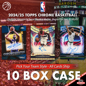 2024-25 Topps Chrome Basketball Delight 10 Box Case Pick Your Team #12