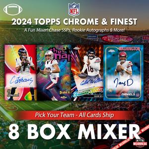 2024 Topps Chrome & Finest Football Crazy 8 Box Mixer Pick Your Team #1