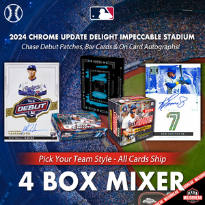 2024 Topps Chrome Update Delight Impeccable & Stadium Club MLB 4 Box Mixer PYT #1