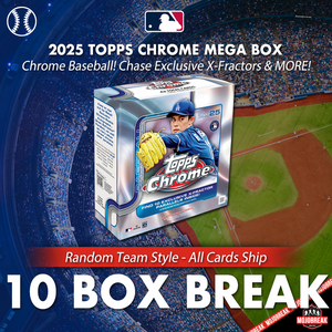 2025 Topps Chrome Baseball Mega 10 Box Random Team #5