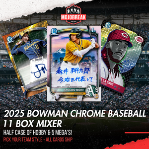 2025 Bowman Chrome Baseball Hobby & Mega 11 Box Mixer Pick Your Team #1