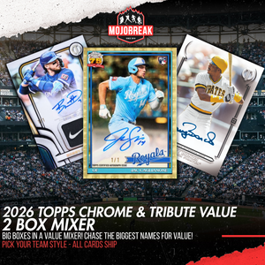 2026 Topps Chrome Tribute Baseball 2 Box Mixer Pick Your Team #1